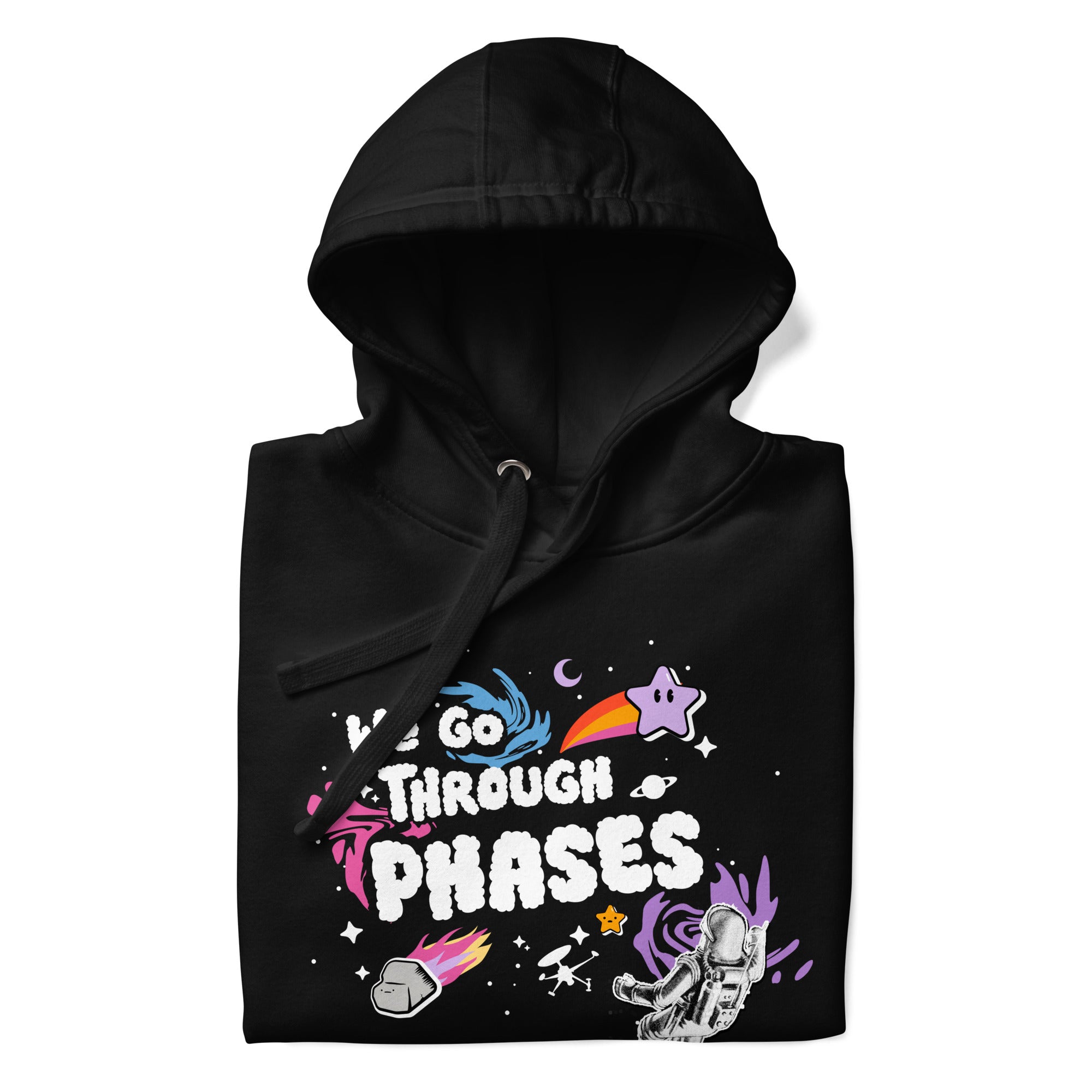 'We Go Through Phases' Hoodie - Black