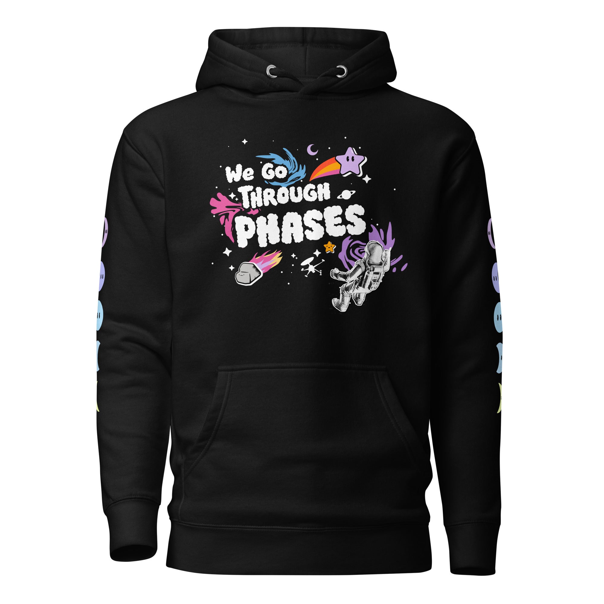 'We Go Through Phases' Hoodie - Black
