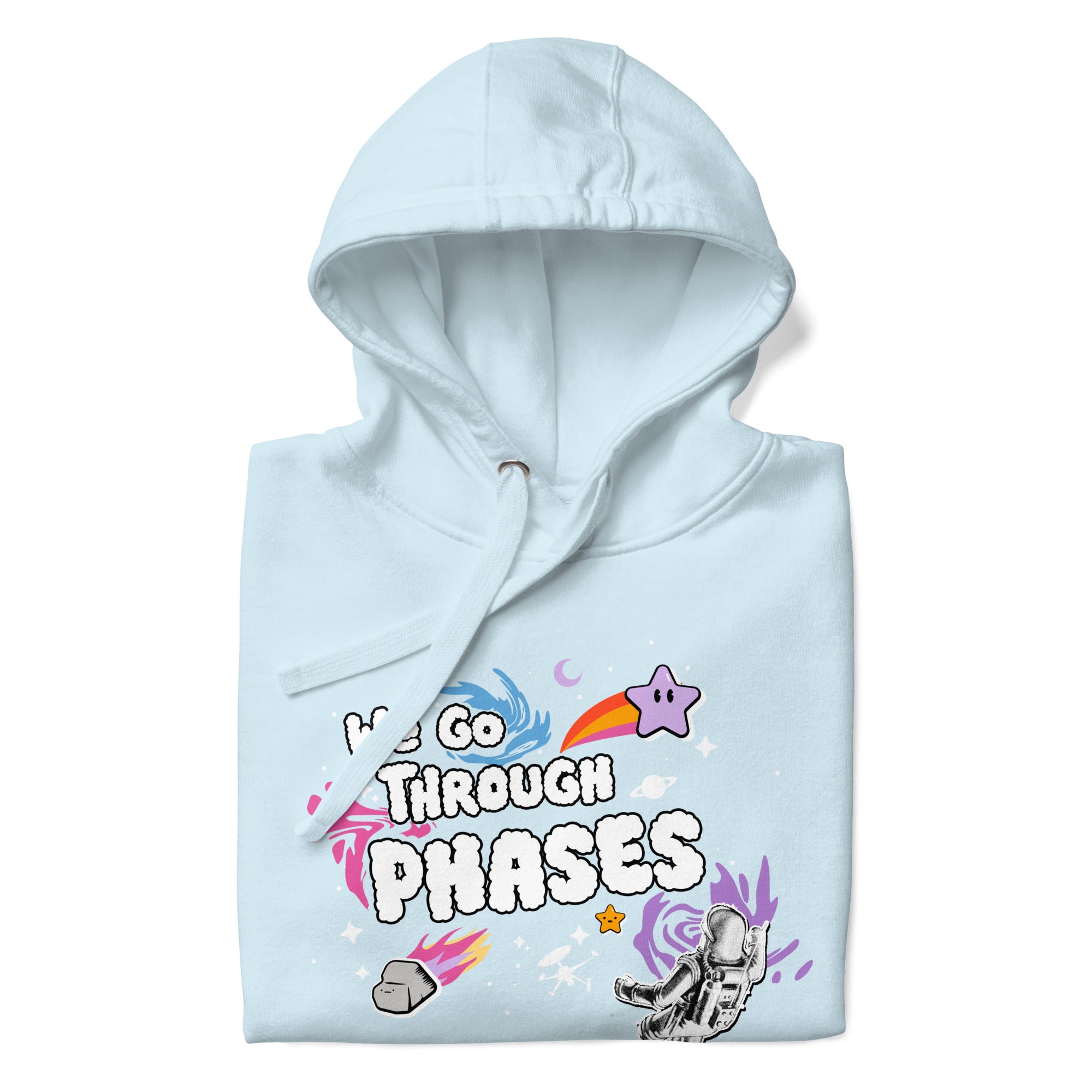 'We Go Through Phases'  Hoodie - Blue