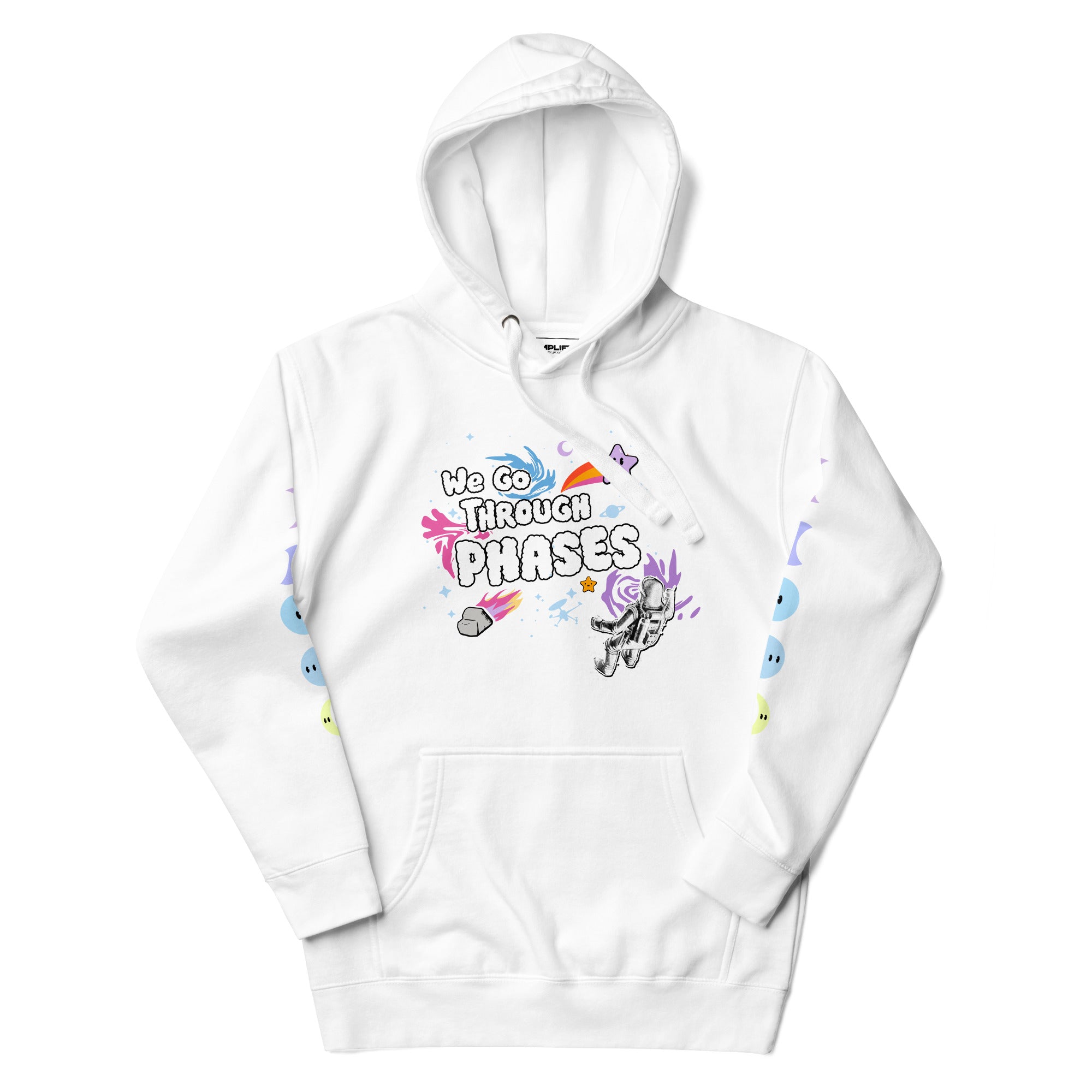 'We Go Through Phases' Hoodie - White