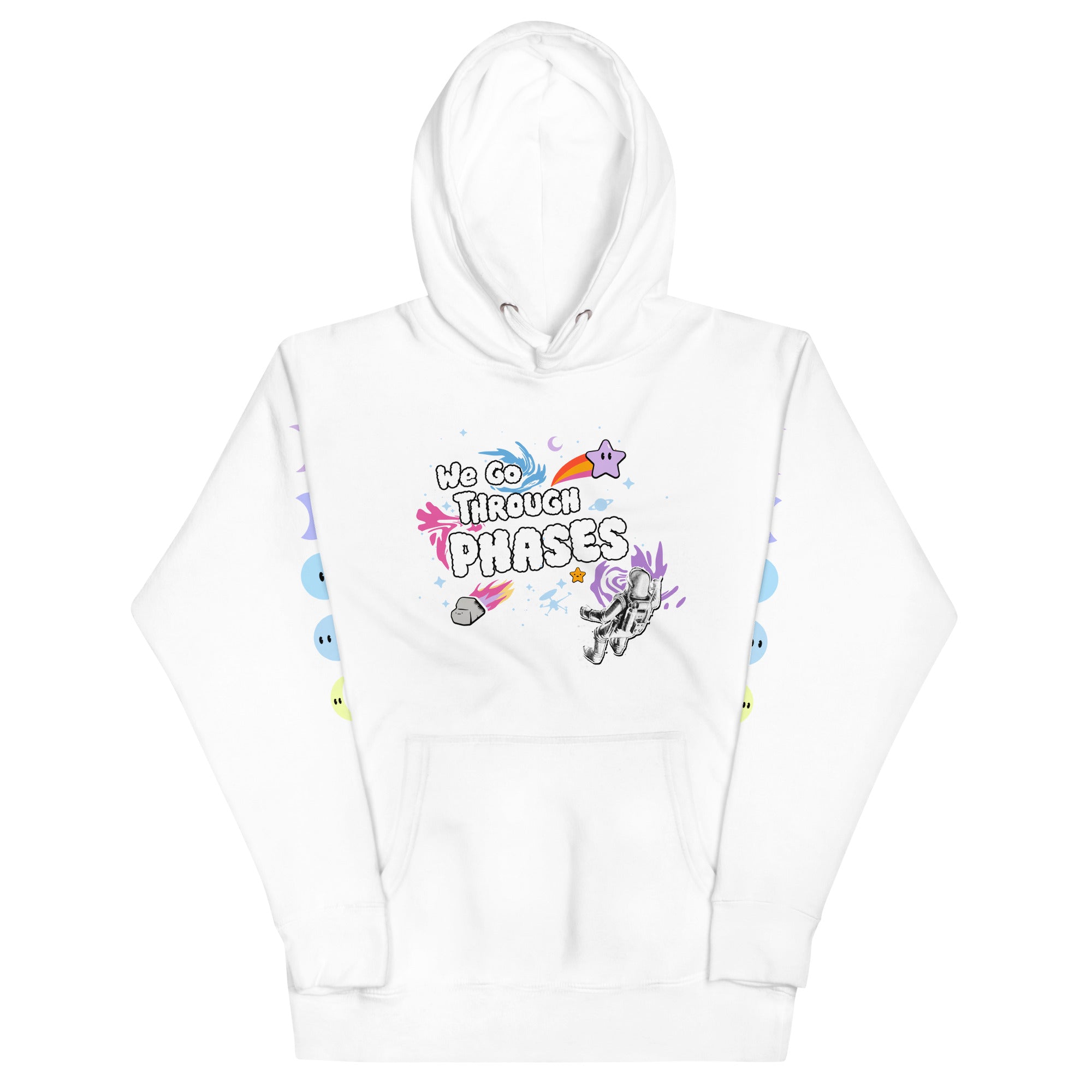 'We Go Through Phases' Hoodie - White