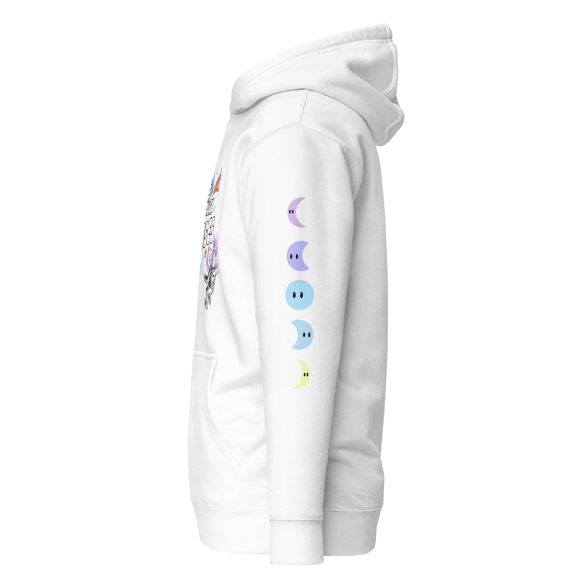 'We Go Through Phases' Hoodie - White
